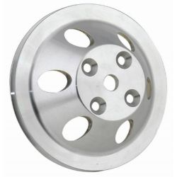CJ Classic Trucks 1-Groove Water Pump Pulley Aluminum Satin For Short Water Pump Small Block Chevrolet 1969-1985