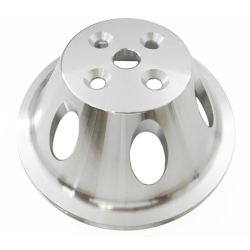 CJ Classic Trucks 1-Groove Water Pump Pulley Aluminum Satin For Short Water Pump Big Block Chevrolet 1965-1968