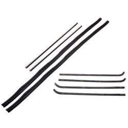 Glass Run Channel And Division Bar Kit Chevrolet C10 64-66 w/ Beltline Upper Front