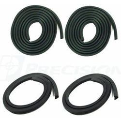 Precision Parts Door Weatherstrip Set With Upper Weatherstrips Glue-On Chevrolet C10 1960-1961