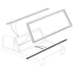 Windshield Frame Hinge Seal Lower Bronco 1966-1977
