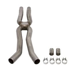 Flowmaster Exhaust Resonator Delete X-Pipe Scavenger Mustang GT 2015-2017