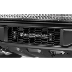 ZROADZ Lower Bumper Grille LED Mounting Kit w/ 10" LED Light Bar F-150 17-20 Raptor