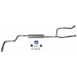 CJ Classic Trucks Bronco Single Exhaust With Stock Muffle Tipped Down