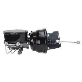 thumbnail image 2 of Rodspeedracing Chrome 7" Dual Power Booster Master Cylinder Kit With Proportioning Valve 2 of 6