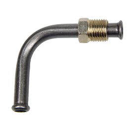 Holley 26-44 Standard Fuel Fitting - 1/2"-20 Thread, 5/16" Hose, 90-Degree Bent Steel Tube