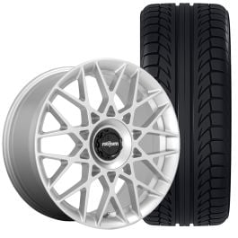 Rotiform Ford Focus BLQ-C Wheel And Tire Package 19”X8.5” Silver