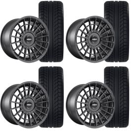 Rotiform Focus ST/RS 13-18 LAS-R Wheel And Tire Package 19X8.5 Black