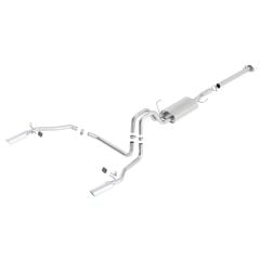Borla Cat-Back Exhaust System ATAK Stainless Steel 3" To Dual 2-1/4" Rear Exit With 4" Tips 145" Wheelbase 5.0L F-150 2011-2014
