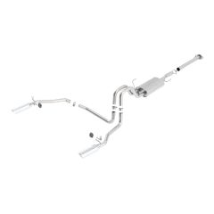 Borla Cat-Back Exhaust System 3" S-Type Dual Rear Exit With 4" Polished Tips 145" Wheelbase EcoBoost 3.5L F-150 2011-2014