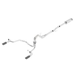 Borla Cat-Back Exhaust System ATAK Stainless Steel 3" To Dual 2-1/4" Rear Exit With 4" Black Tips 145" Wheelbase F-150 2015-2020