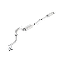 Borla Cat-Back Exhaust System S-Type Stainless Steel 3" To Dual 2-1/4" Side Exit With 4" Polished Tips 145" Wheelbase F-150 2015-2020