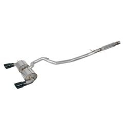 AWE Cat-Back Exhaust System Touring Edition Resonated Stainless Steel 3" With 4-1/2" Diamond Black Tips Focus RS 2016-2018