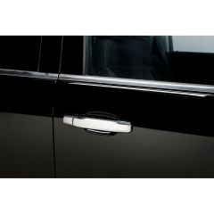 PUTCO Exterior Door Handle Cover Chrome Set Crew Cab Without Passenger Side Key Hole Chevrolet Silverado/GMC Sierra 2014-2018