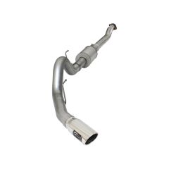 aFe Cat-Back Exhaust System Atlas 4" Aluminized With Polished Tip 2.7L EcoBoost F-150 2015-2020