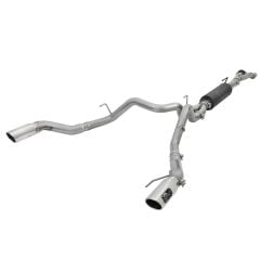 aFe Cat-Back Exhaust System Mach Force-Xp 3"-3-1/2" Stainless Steel With Polished Tips F-150 Raptor 2017-2020