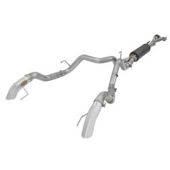 aFe Cat-Back Exhaust System Mach Force Xp Hi-Tuck 3" Stainless Steel With Dual 4" Polished Tips F-150 Raptor 2017-2020