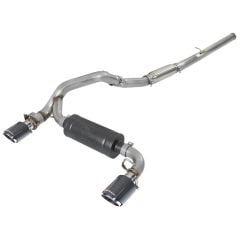 aFe Cat-Back Exhaust System Takeda 3" Stainless Steel With 4-1/2" Carbon Fiber Exhaust Tips Focus RS 2016-2018