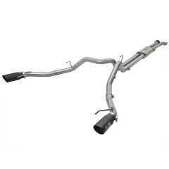 aFe Cat-Back Exhaust System 3" Stainless Steel Mach Force-Xp With Black Tips Raptor F-150 2017-2020