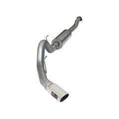 aFe Cat-Back Exhaust System Mach Force-Xp 4" Stainless Steel Single Rear Side Exit With 6" Polished Tip 2.7L/3.5L EcoBoost F-150 2015-2020