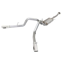 aFe Cat-Back Exhaust System Mach Force-Xp 3" Stainless Steel Dual Side Exit With Polished Tips 2.7L/3.5L EcoBoost F-150 2015-2020