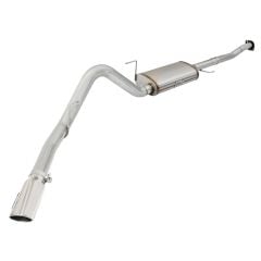 aFe Cat-Back Exhaust System Mach Force-Xp Stainless Steel 3" To 3-1/2" Single Rear Exit With Polished Tip 5.0L F-150 2015-2020