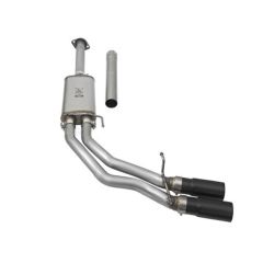 aFe Cat-Back Exhaust System Rebel Side Exit Stainless Steel 3" Into 2-1/2" With Dual 3-1/2" Black Tips 2.7L/3.5L/5.0L F-150 2015-2020