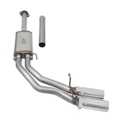 aFe Cat-Back Exhaust System Rebel Side Exit Stainless Steel 3" Into 2-1/2" With Dual 3-1/2" Polished Tips 2.7L/3.5L/5.0L F-150 2015-2020