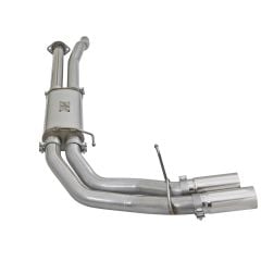 aFe Cat-Back Exhaust System 3" Stainless Steel Rebel Dual Side Exit With Polished Tips Raptor F-150 2017-2020