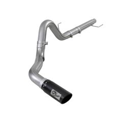 aFe DPF-Back 4" Exhaust System Large-Bore HD Stainless Steel With Black Tip 3.0L Power Stroke F-150 2018-2020