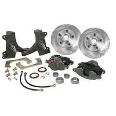 Classic Performance Products Front Disc Brake Kit With Standard Rotors/ 2-1/2” Drop Spindles For 5x5 Lug Pattern Chevrolet C10 1960-1962