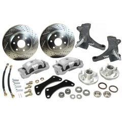Classic Performance Products Big Brake Kit Front With Dimpled/Slotted Rotors For 6x5.5 Lug Pattern Chevrolet C10 1960-1962
