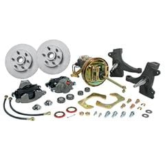 Classic Performance Products Front Disc Brake Kit Chevy C10 63-66 w/ Standard Rotors/ 2-1/2” Modular Drop Spindles for 6x5.5 Lug Pattern