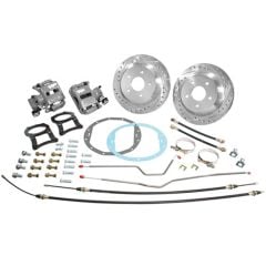 Classic Performance Products Big Brake Kit Rear With Dimpled/ Slotted Rotors For 5x5 Lug Pattern Chevrolet C10 1967-1972