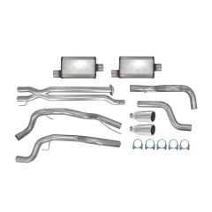 Gibson Cat-Back Exhaust System 3" Dual Rear Exit Stainless Steel With 5" Polished Tips Supercrew F-150/Raptor 2017-2020