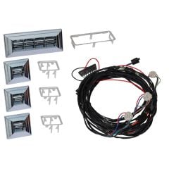 Power Window Kit With Chrome Switches Mustang Coupe/ Convertible 1969-1970