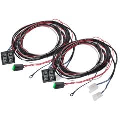 Power Window Kit With Black Console Switches Mustang Coupe/ Convertible 1969-1970