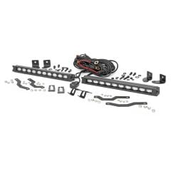 Rough Country Light Bar Grille Kit Slimline LED 10" Black F-150 XL/XLT 2018-2019