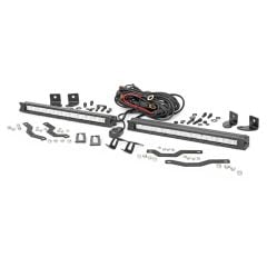 Rough Country Slimline LED 10" Light Bar Chrome Series Grille Kit Ford F150 XL/XLT 2018-2020