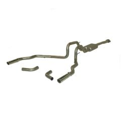 Flowmaster Cat-Back Exhaust System Force II Stainless Steel 3" Dual Rear/Side Exit With 3" Tips 4.6L/5.0L/5.4L F-150 2009-2013