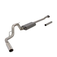 Flowmaster Cat-Back Exhaust System Force II Stainless Steel 3" Single Side Exit With 4" Tip 2.7L/3.5L EcoBoost F-150 2015-2018