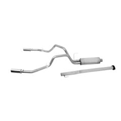 Gibson Cat-Back Exhaust System 3" Aluminized Dual Split Exit SuperCrew Cab 5.0L F-150 15-26