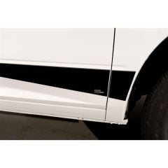PUTCO Rocker Panel 5.5" Wide Black Platinum Set Crew Cab With 8' Bed Without Factory Flares Dodge Ram 1500 2009-2018