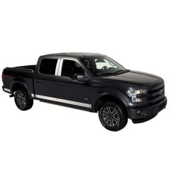 PUTCO Rocker Panel 4.25" Wide Stainless Steel 12-Piece Kit With 6-1/2' Bed SuperCab F-150 2015-2018