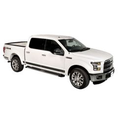 PUTCO Rocker Panel Black Platinum Set Super Cab With 6.5' Bed F-150 2015-2020