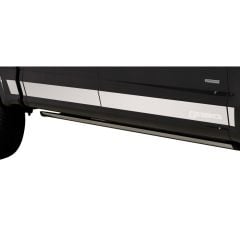 PUTCO Rocker Panel 4-1/4" Wide Stainless Steel With F-150 Logo Set Super Cab With 6-1/2' Bed F-150 2015-2020
