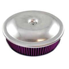CJ Classics Air Cleaner Spun Aluminum 14" x 4" With a Flat Base