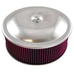 CJ Classics Air Cleaner Spun Aluminum 14" x 5" With a Flat Base