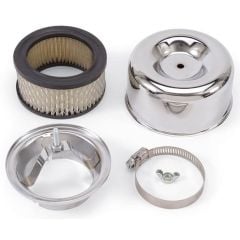 Edelbrock Air Cleaner Round Chrome Kit for 94 Carburetor F-100