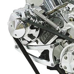 March Performance Alternator Bracket Billet Polished Aluminum 429/460 Mustang 1968-1973